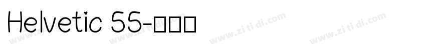 Helvetic 55字体转换